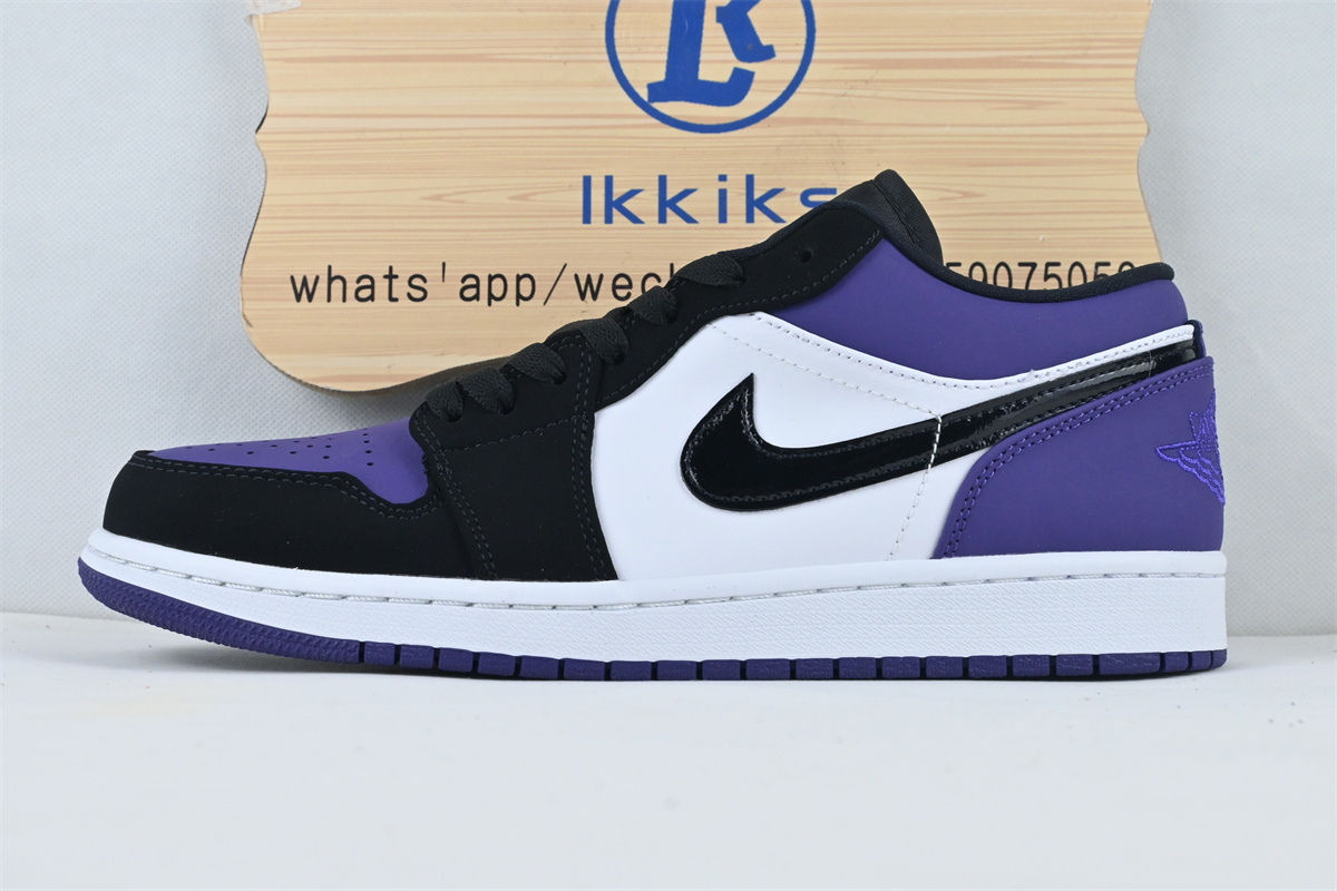 Jordan 1 Low Court Purple