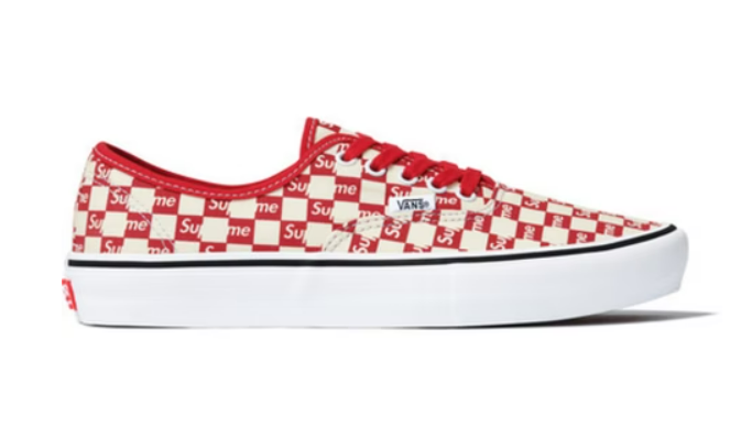 Vans Authentic Svp*me Red Checker Logo