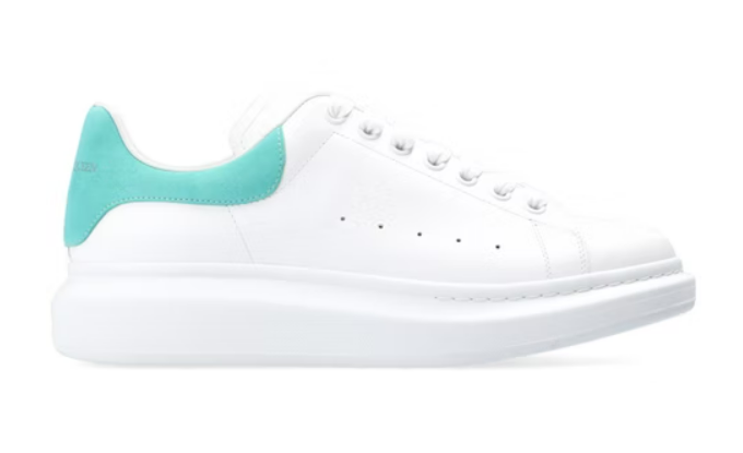 A1exa*der Mcqv*en Oversized White Teal