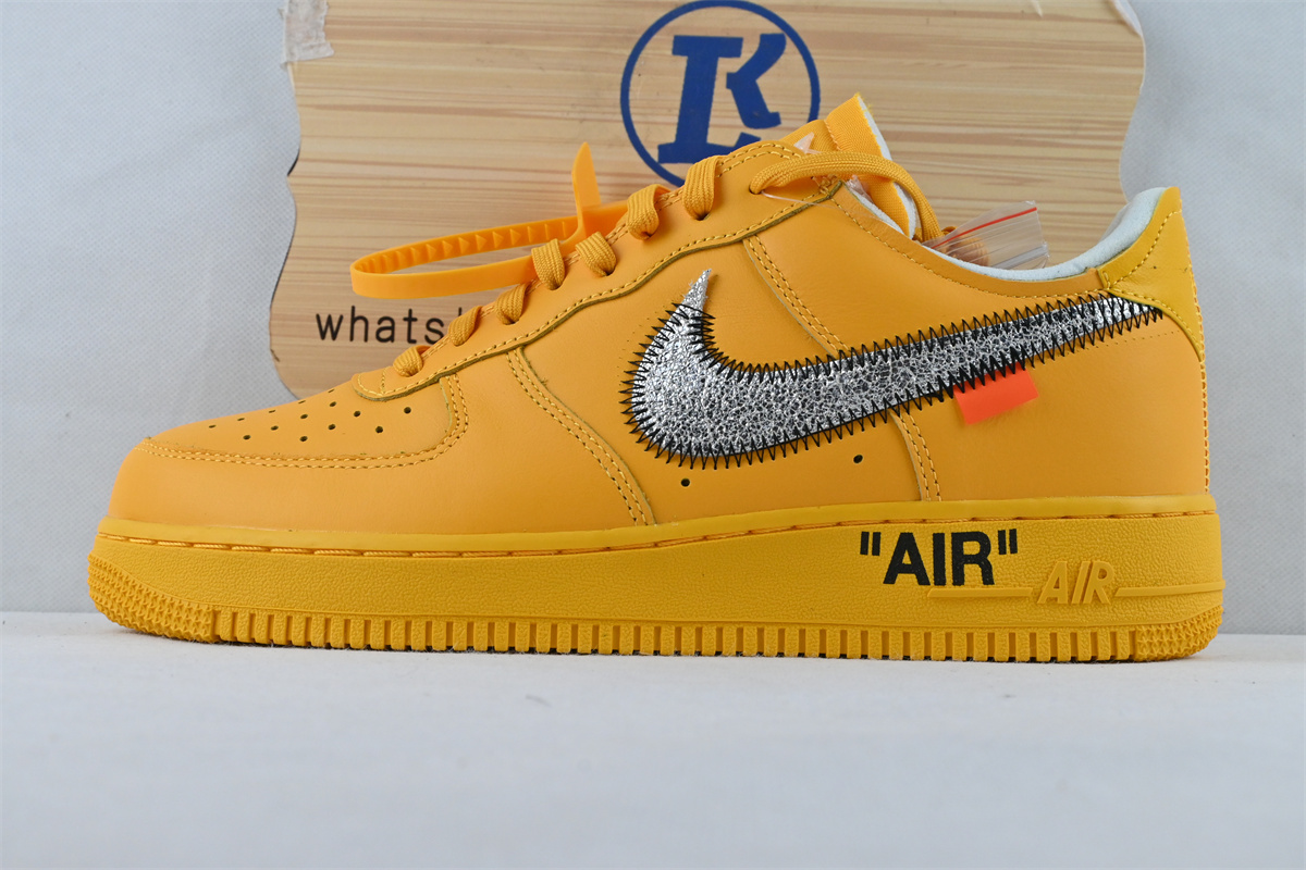 Off-White X Nike Air Force 1 “University Gold”