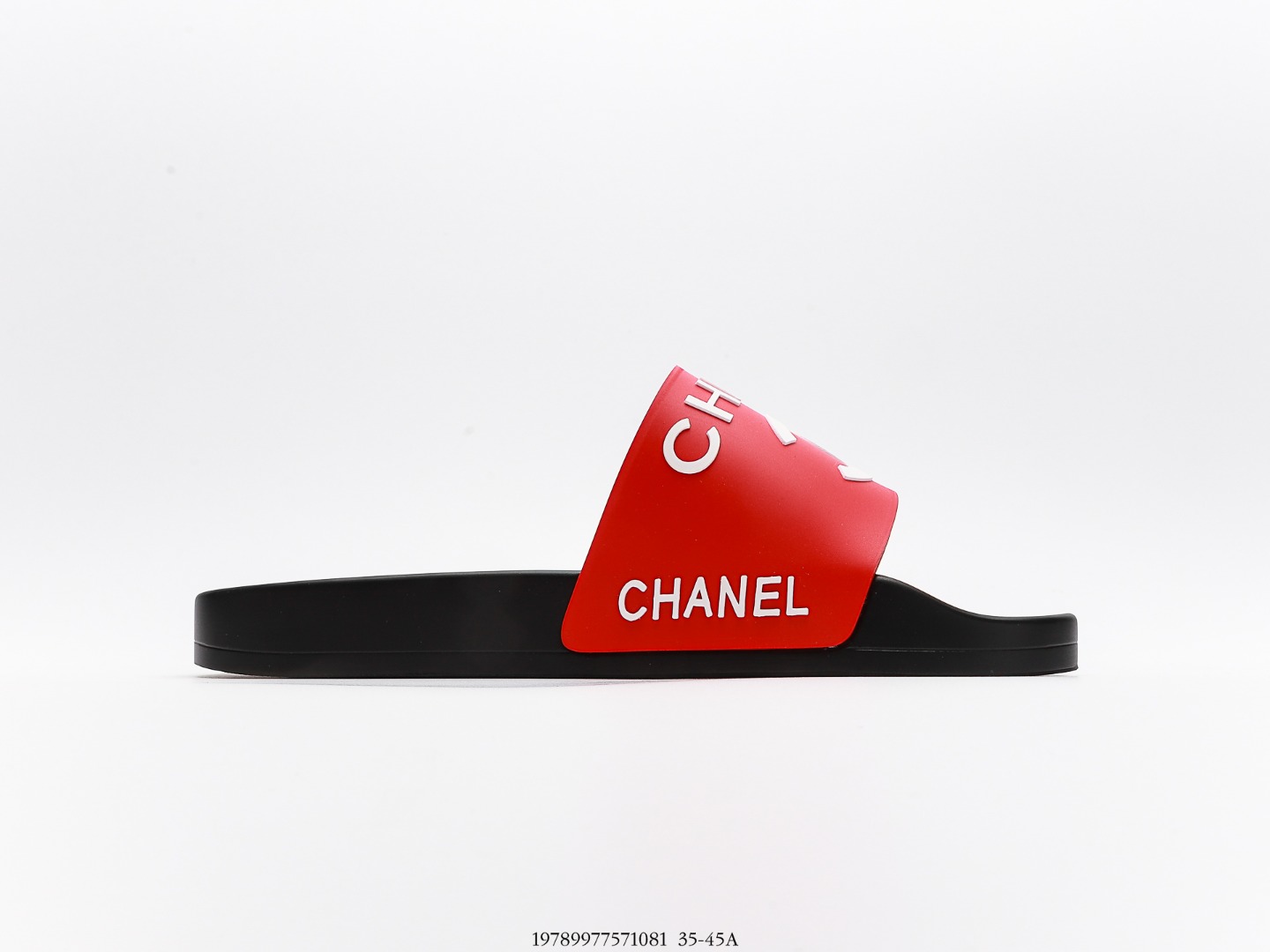 Ch**el  Logo Bi-color Plain Sandals
