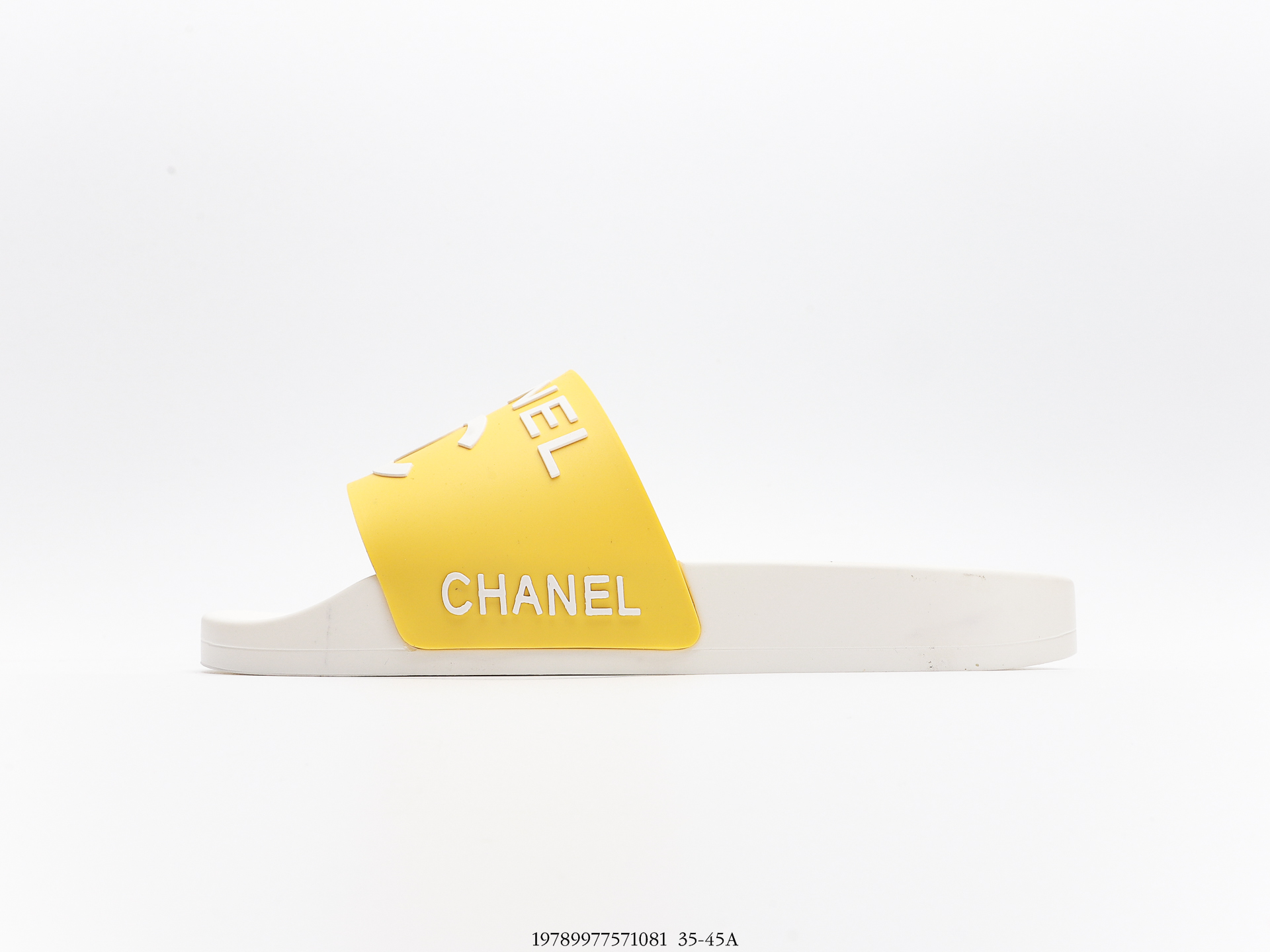 Ch**el  Logo Bi-color Plain Sandals