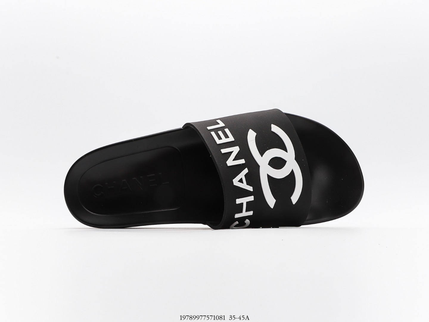 Ch**el Logo Bi-Color Plain Sandals