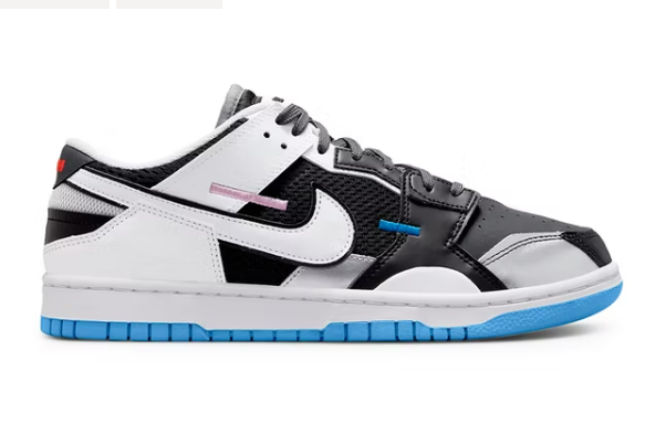Nike Dunk Low Scrap Black Neutral Grey University Blue White