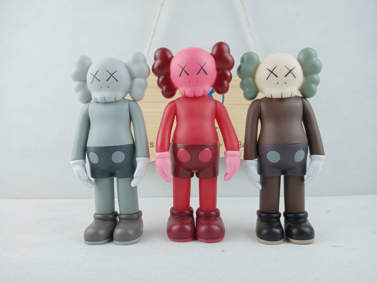 KAWS Companion Open Edition Vinyl Figure Grey Set/Blush/Brown