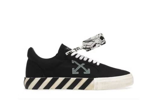 OFF-WHITE Vulc Low Black Light Blue Arrow