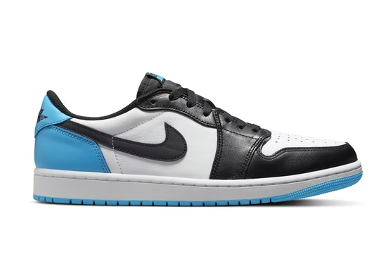 Jordan 1 Retro Low  Black Dark Powder Blue