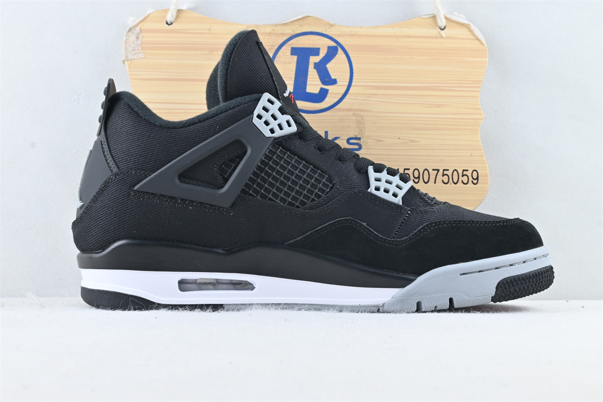Air Jordan 4 Black Canvas(Big Size)