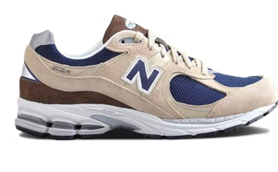 New Balance 2002R Beige Navy Blue