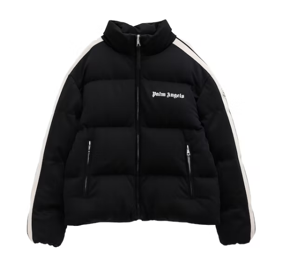 Moncler x Palm Angels Rodman Short Down Jacket Black White