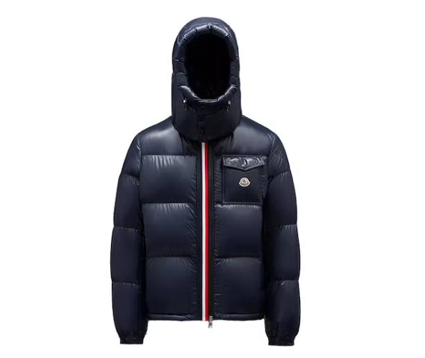 Moncler Montbeliard Short Down Jacket Navy Blue