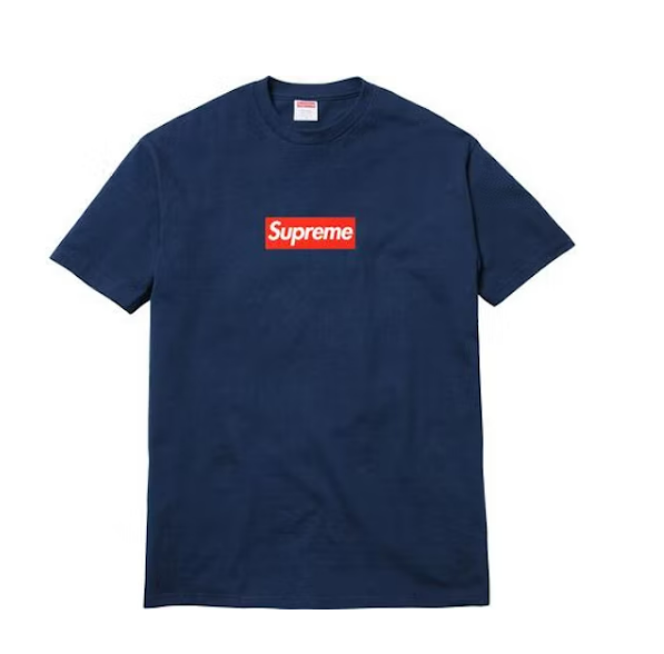 Svp*me 20th Anniversary Box Logo Tee Navy