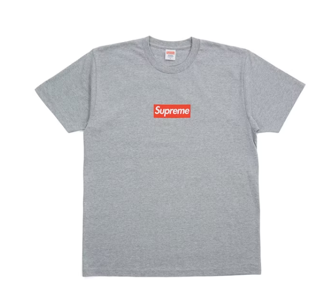Svp*me 20th Anniversary Box Logo Tee Grey