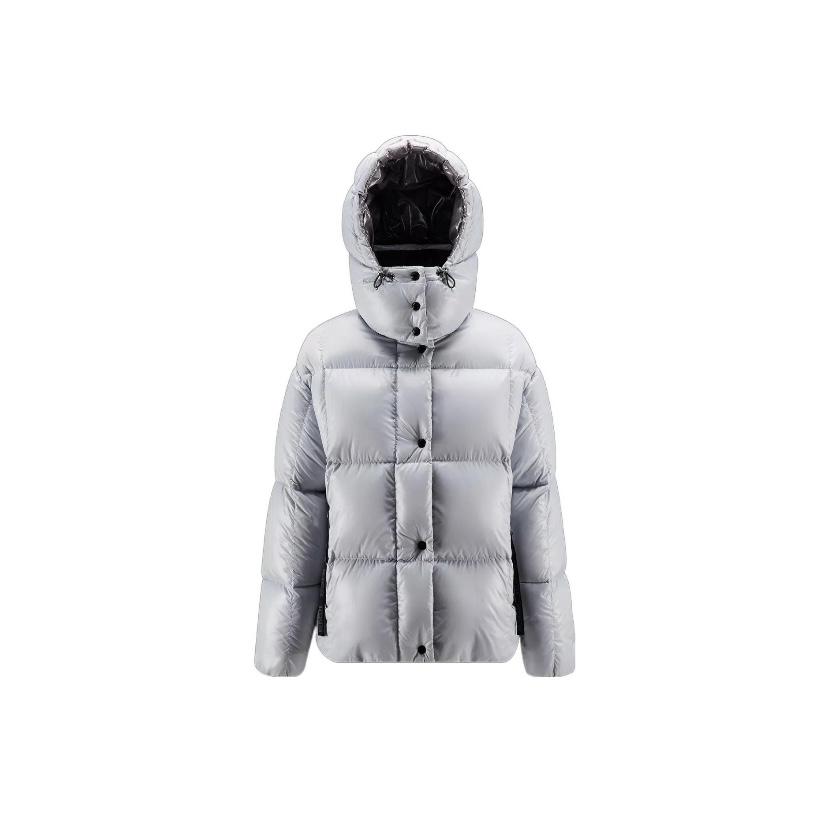 Moncler Parana Short Down Jacket Lilac Grey/Dark Grey