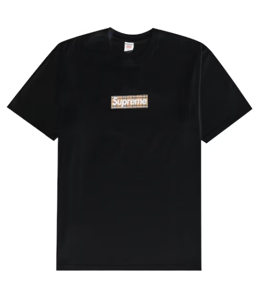 Svp*me Bv*b*rry Box Logo Tee Black