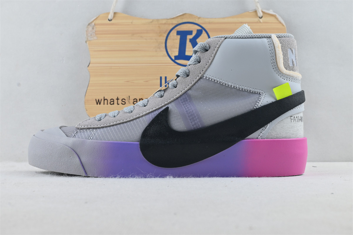 Nike Blazer Mid Off-White Wolf Grey Serena Queen