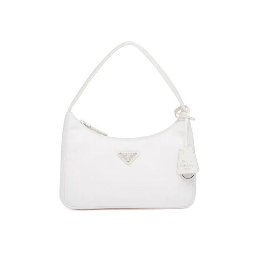 Pra*a Re-Edition 2000 Nylon Mini Bag White