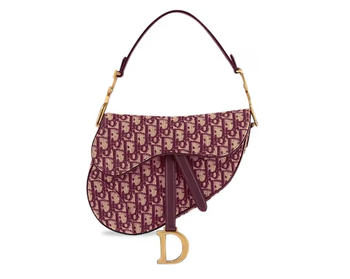 D10r Oblique Saddle Bag Burgundy