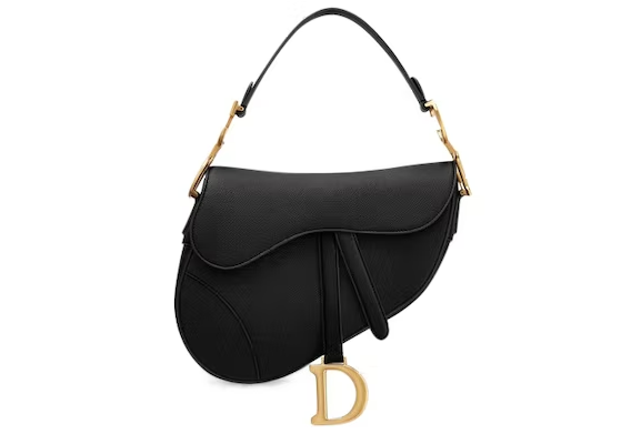 D10r Saddle Bag Calfskin Black