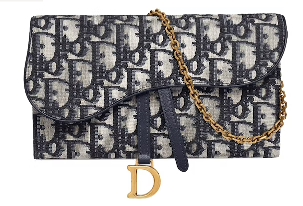 D10r Saddle Wallet Oblique  Blue