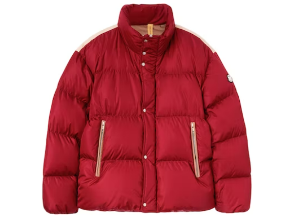 Moncler x Palm Angels Panamint Short Down Jacket Burgundy