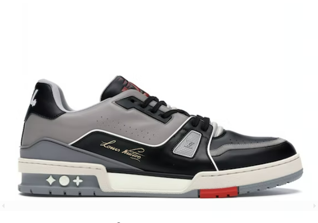 L0vis Vvtt0n LV Trainer Sneaker Low Black Grey