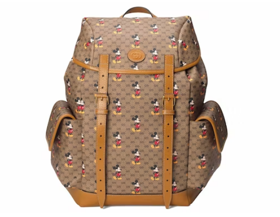 Gvc*1 x Disney Backpack Mini GG Svp*me Mickey Mouse Medium Beige