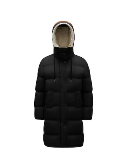 Moncler Women's Erysimum Long Down Jacket Black