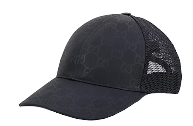 Gvc*1 GG Nylon Baseball Cap Black