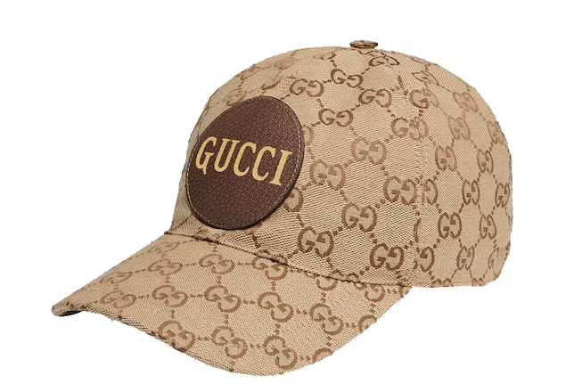 Gvc*1 GG Canvas Baseball Hat Beige/Brown