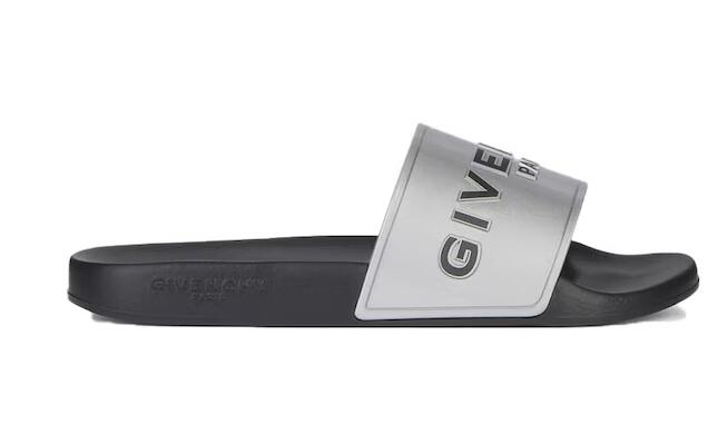 Givenchy Paris Flat Sandals Metallized