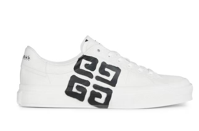 Givenchy City Sport Tag Effect 4G Print Black White