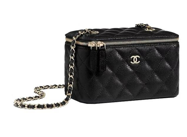 Ch**el Classic Vanity 22C Bag with Chain Black