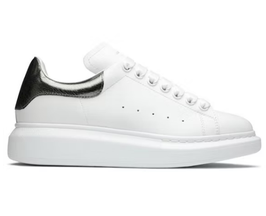 A1exa*der Mcqv*en Oversized White Metallic