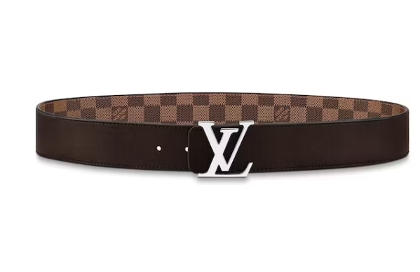 L0vis Vvtt0n Initiales Reversible Belt Damier Ebene 40MM Brown