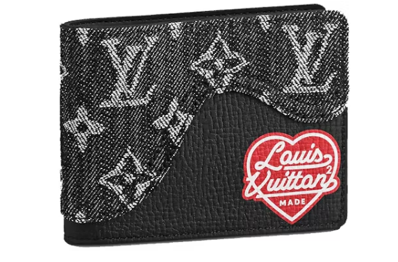 L0vis Vvtt0n x Nigo Slender Wallet Monogram Black