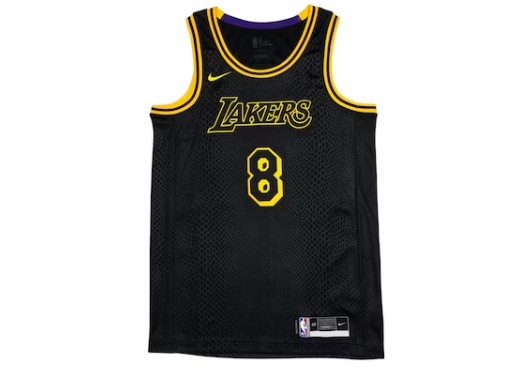 Nike Los Angeles Lakers Kobe Bryant Black Mamba City Edition Swingman Jersey Black/Gold