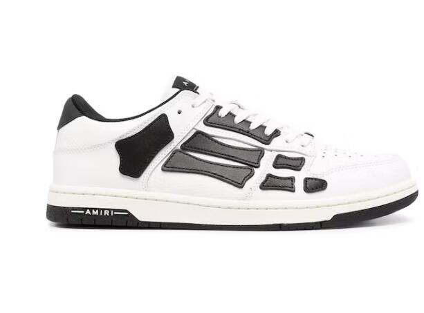 AMIRI Skel Top Low White Black White
