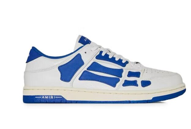 AMIRI Skel Top Low White Blue