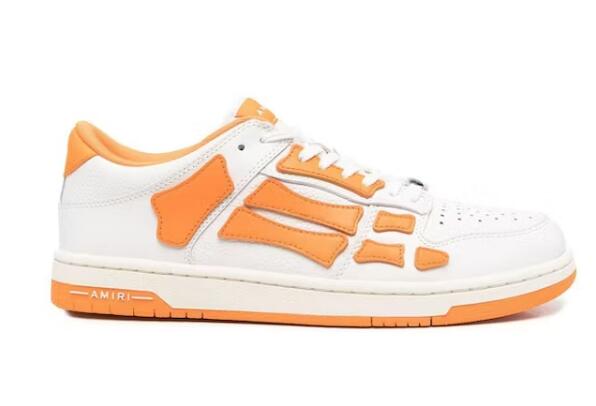 AMIRI Skel Top Low White Orange