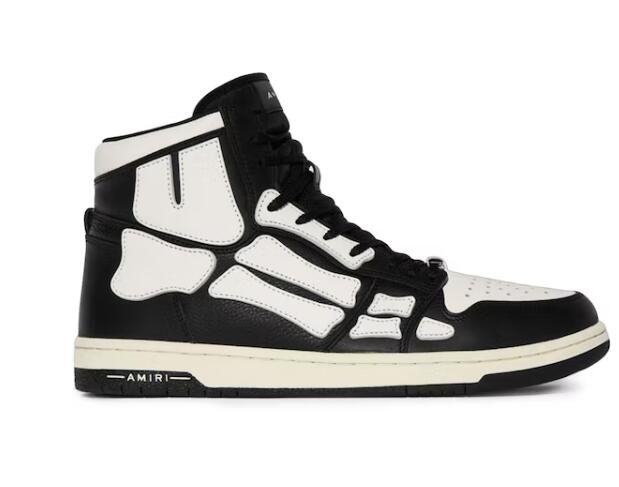 AMIRI Skel Top Hi Black Black White