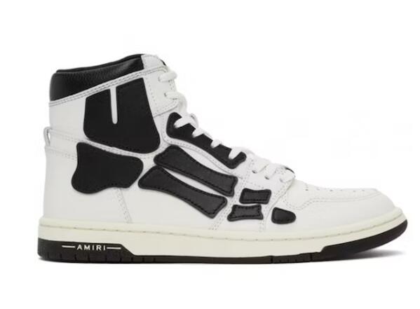 AMIRI Skel Top Hi White Black