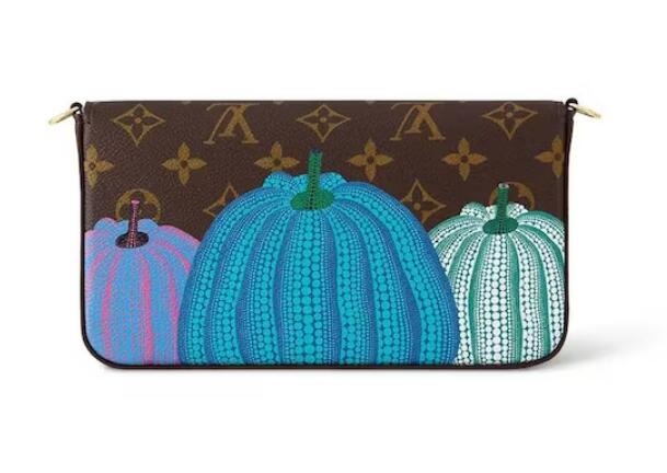 L0vis Vvtt0n LV x YK Felicie Pochette Pumpkin Print