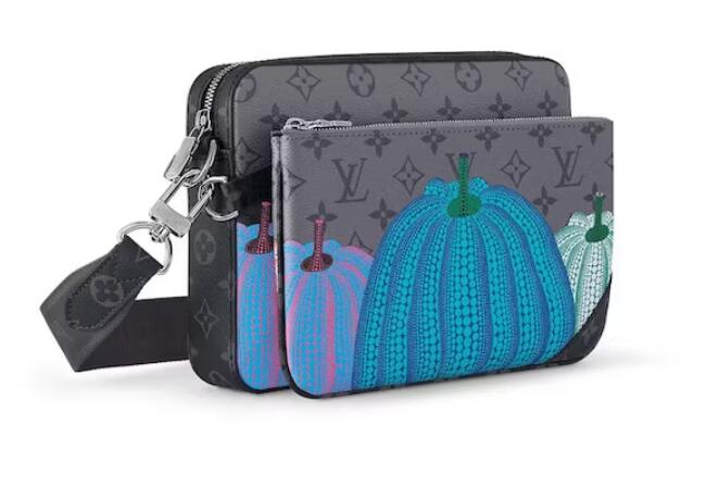 L0vis Vvtt0n LV x YK Trio Messenger Pumpkin Print