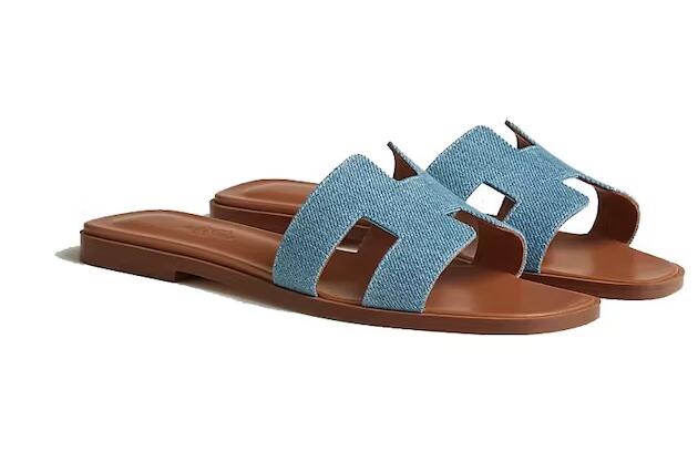H**me5 Oran Sandal Bleu Clair Denim