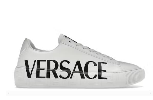 Versace Medusa Greca Low White White Black
