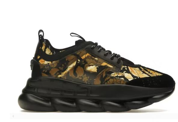 Versace Chain Reaction Central Greek Key Print Black