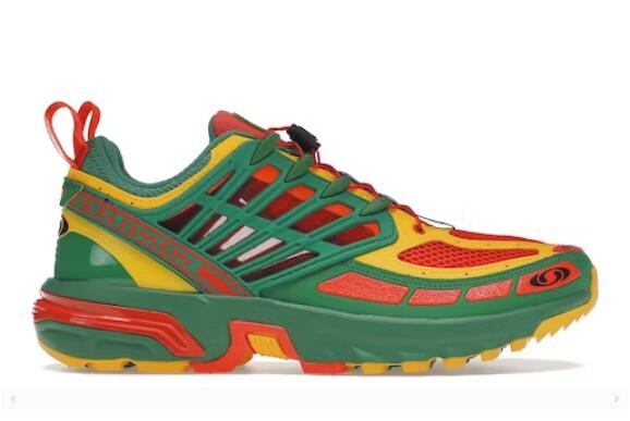 Salomon ACS PRO Advanced Kar L'Art de L'Automobile Green Red Yellow
