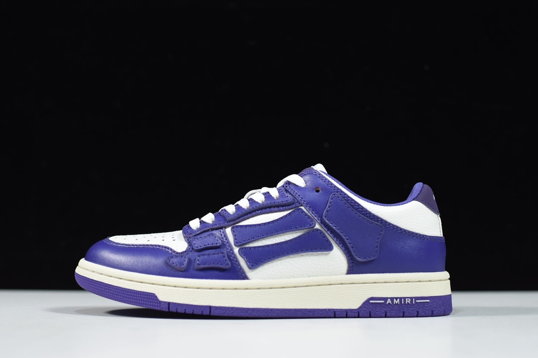 AMIRI Skel Top Low White Purple