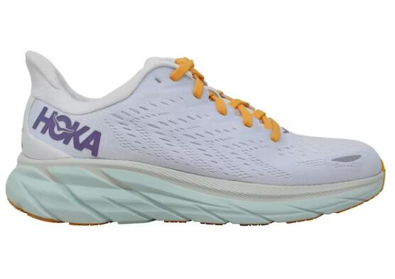 Hoka One One Clifton 8 Blanc De Blanc Purple Seafoam